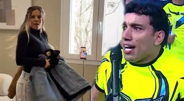 Alejandra Baigorria tuvo un percance con su maleta, por lo que se vio obligada a usar la ropa de Said Palao.