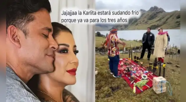 Usuarios le recuerdan a Karla que se va para los 3 años con Domínguez, luego de ser vistos en las Huaringas.
