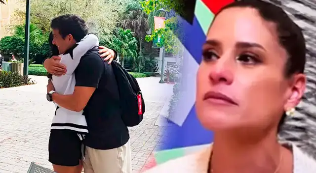 María Pía Copello se mostró feliz por su hijo mayor. María Pía Copello se mostró feliz por su hijo mayor.