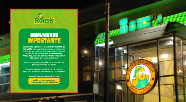 Roky’s confirma el cierre total de uno de sus locales históricos en Lima.