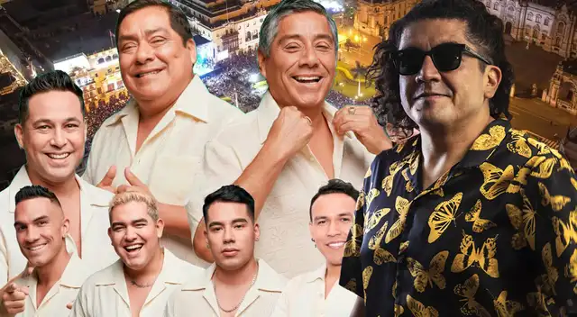 Artistas que se presentarán en el aniversario de Lima.