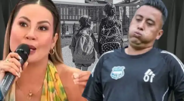 Pamela López responde por qué sus hijos llegaron al colegio solos en un taxi.
