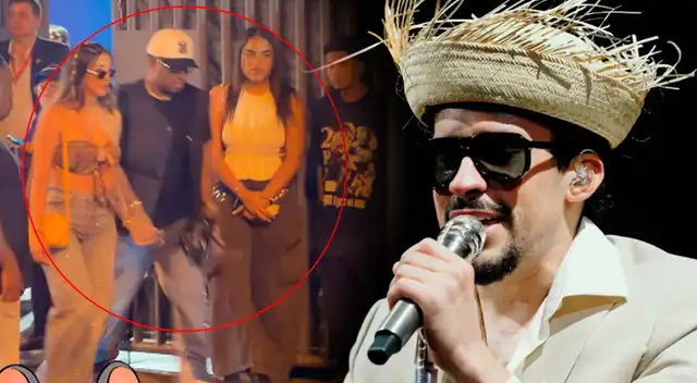 Jefferson Farfán se luce en concierto de Bad Bunny.