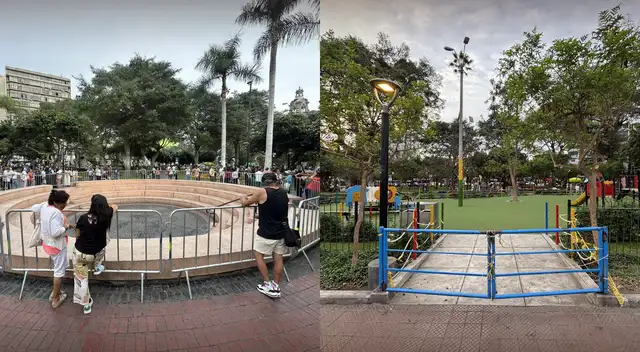 Municipalidad de Miraflores cierra anfiteatro y juegos infantiles en el Parque Kennedy.