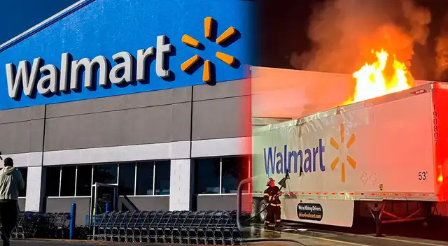 Decenas de clientes reportaron TERRIBLE INCENDIO en el Walmart.