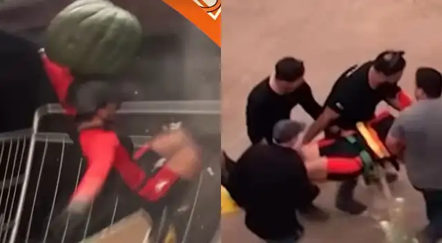 Paloma Fiuza sufrió una aparatosa caída en el programa 'El Internado'.