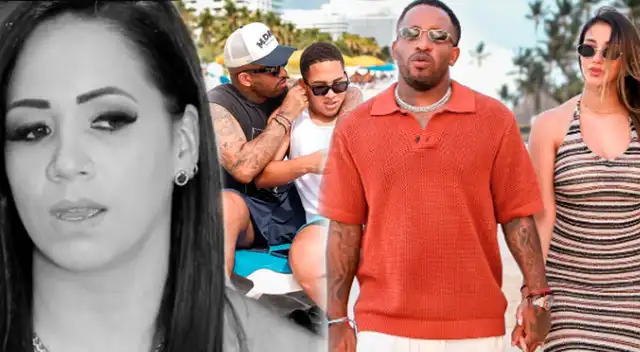 Jefferson Farfán abandonó el país con su novia y su hijo.