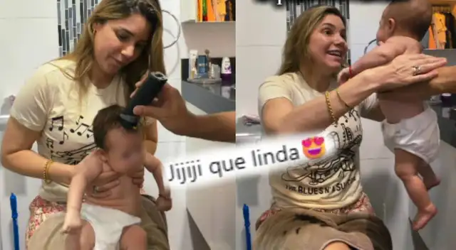 Alexandra Hörler sorprende al hacerle un RADICAL cambio de LOOK a su bebé.