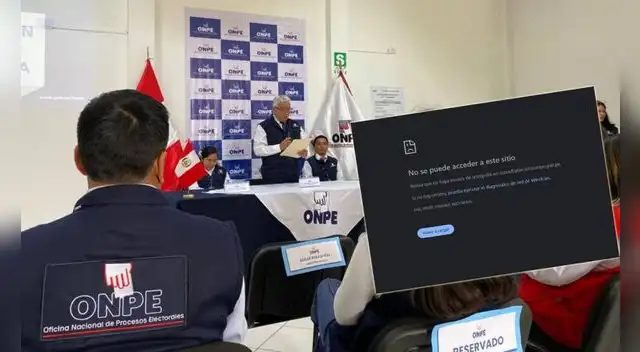 La página oficial de la ONPE ha sufrido una caída y ningún peruano puede saber si es miembro de mesa. Foto: composición EP La página oficial de la ONPE ha sufrido una caída y ningún peruano puede saber si es miembro de mesa. Foto: composición EP