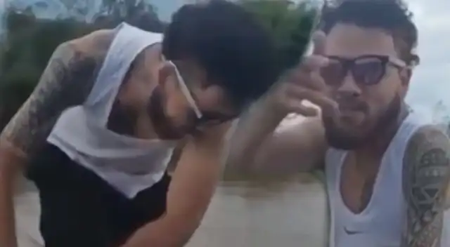 Ángel Montoya se lanzó al río Cauca por un reto viral.