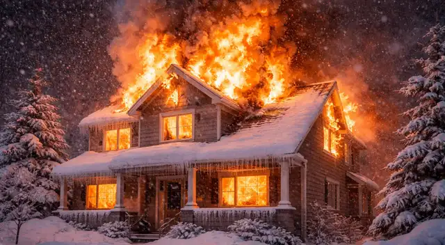 Intentó eliminar el hielo y su casa terminó en llamas expertos explican cómo hacerlo de forma segura.