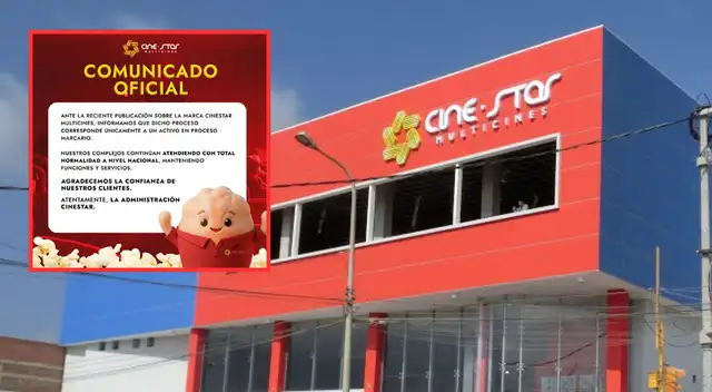 Cinestar se pronuncia tras el remate de Sunat y aclara su situación legal.