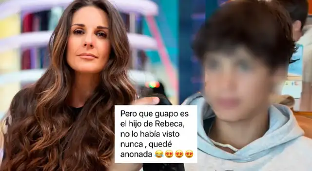 Rebeca Escribens grabó un video junto a su hijo y sus seguidoras quedaron sorprendidas.
