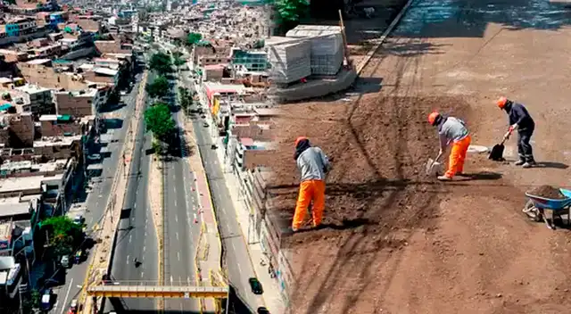 Obras en histórica avenida de Lima Norte entra en su etapa final de renovación con 87 % de avance