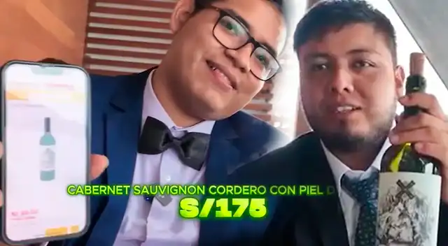 Youtuber queda en shock al ver cuánto cuesta en Internet el vino por el que pagó 175 soles en un restaurante de Barranco