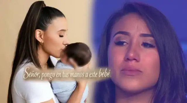 Samahara Lobatón se deja ver en iglesia cristiana y pide por la salud de su último hijo con Bryan Torres.