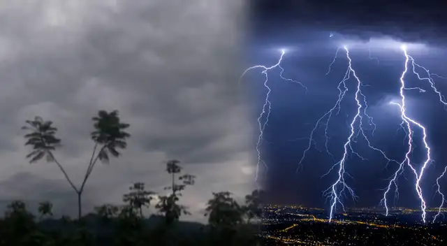 Regiones en riesgo: Senamhi anuncia precipitaciones intensas con rayos y vientos en las próximas horas