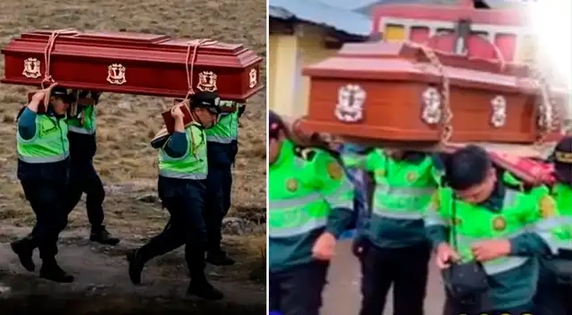 Madre de 90 años despide sola a su hijo en Ayacucho y policías tienen gran gesto: llevaron féretro hasta el cementerio