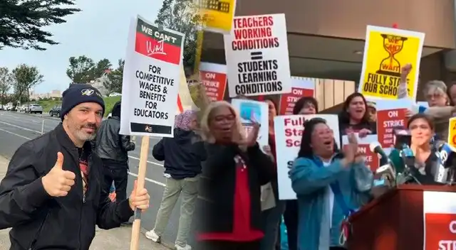 Maestros de San Francisco en huelga y cierran cientos de escuelas.