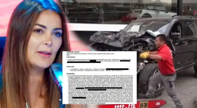 Laura Spoya reveló el motvo de su accidente de tránsito.
