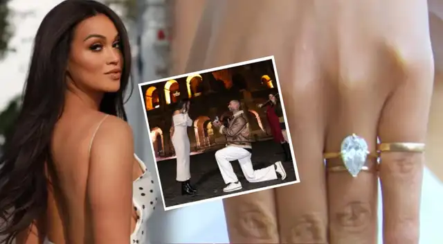 Angie Arizaga muestra POR PRIMERA VEZ los detalles de su LUJOSO ANILLO de compromiso.