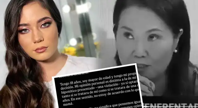 Keiko Fujimori y sus declaraciones sobre temas de abuso que provocaron la furia de su hija Kyara Villanella: "Les diría que tengan al bebé"