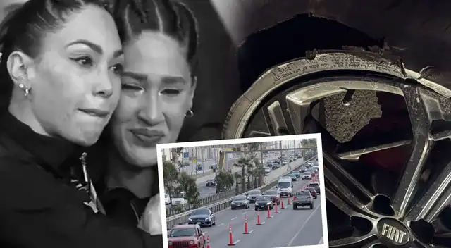 Tepha, hermana de Melissa Loza, sufre ACCIDENTE en la Panamericana cuando le intentó pasar a un camión y su llanta queda DESTROZADA Tepha, hermana de Melissa Loza, sufre ACCIDENTE en la Panamericana cuando le intentó pasar a un camión y su llanta queda DESTROZADA