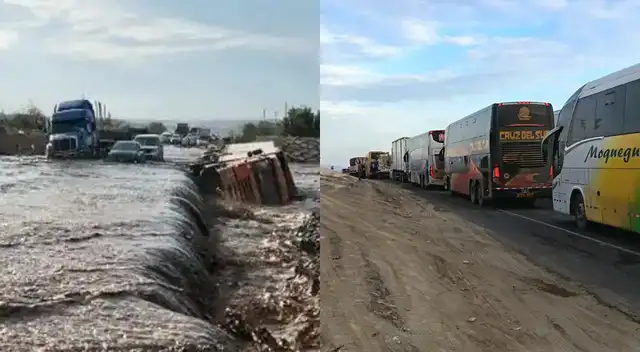 Panamericana Sur bloqueada desde Ica: huaico arrastra camión y paraliza el trayecto de miles vehículos. Panamericana Sur bloqueada desde Ica: huaico arrastra camión y paraliza el trayecto de miles vehículos.