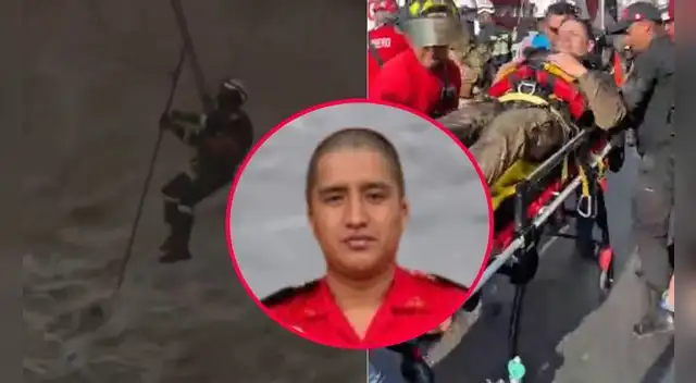 MINSA dio una actualización sobre el rescatista y reveló que atendieron a cuatro efectivos. Foto: composición EP
