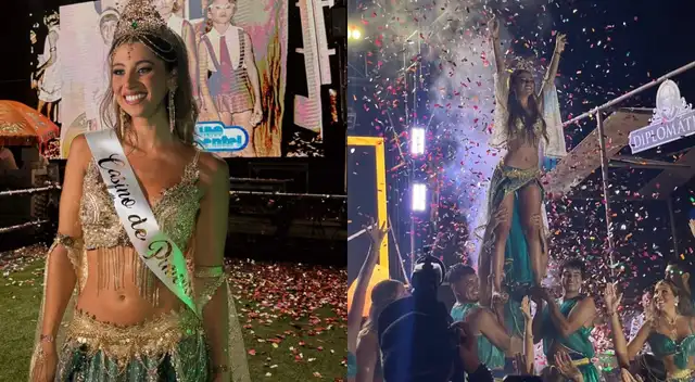 Karime Scander es coronada como 'Reina del Carnaval de Pimentel' y sorprende con baile. Karime Scander es coronada como 'Reina del Carnaval de Pimentel' y sorprende con baile.
