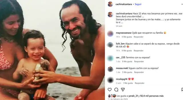 Carlos Alcántara fues cuestionado si sigue con su esposa.  