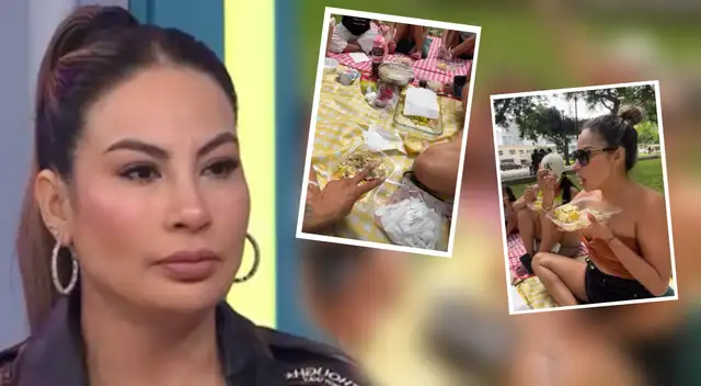 Pamela López deja en SHOCK al aparecer almorzando en pleno parque junto a Paul Michael y sus hijos con Cueva.
