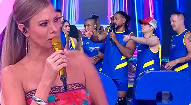 Laura Huarcayo enfrentó a chicos realities durante programa.