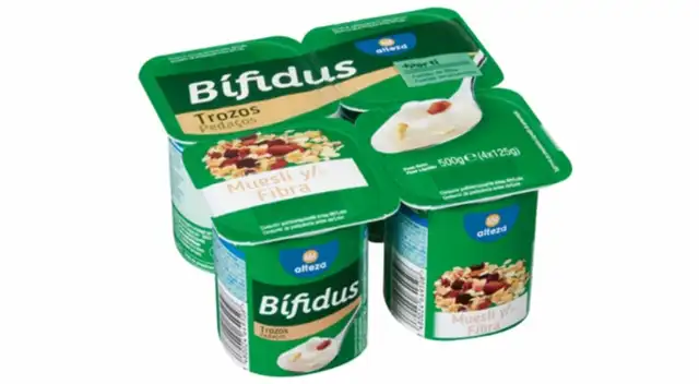 Yogur Bífidus Trozos Muesli y Fibra.