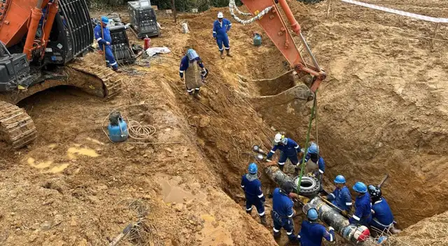 Osinergmin confirma importante avance en el ducto de TGS para restablecer el gas natural.