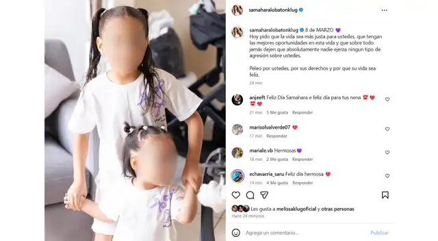Mensaje de Samahara Lobatón a sus hijas.