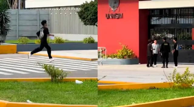 Pese a los intentos y súplicas, tres postulantes que llegaron tarde no pudieron ingresar al examen de San Marcos Pese a los intentos y súplicas, tres postulantes que llegaron tarde no pudieron ingresar al examen de San Marcos