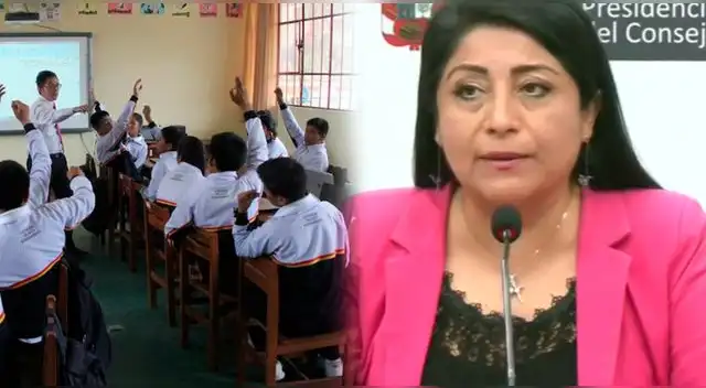 La presidenta del Consejo de Ministros, Denisse Miralles, dijo qué pasará con el inicio escolar en colegios públicos