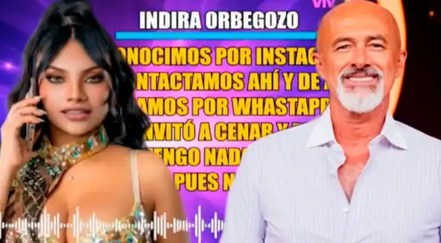 Carlos Alcántara fue ampayado besando a la cantante Indira Orbegozo.