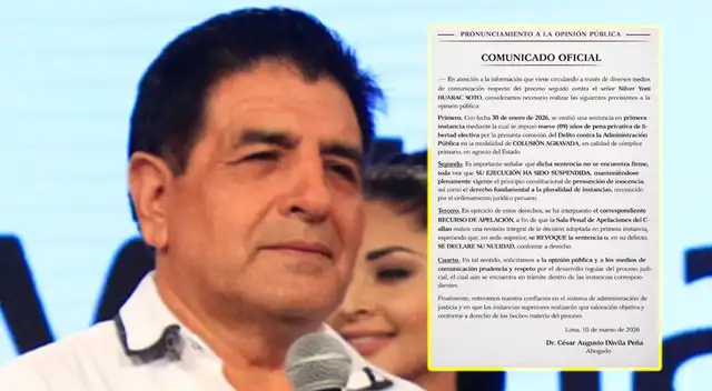 Nílver Huárac fue sentenciado a nueve años de prisión efectiva.