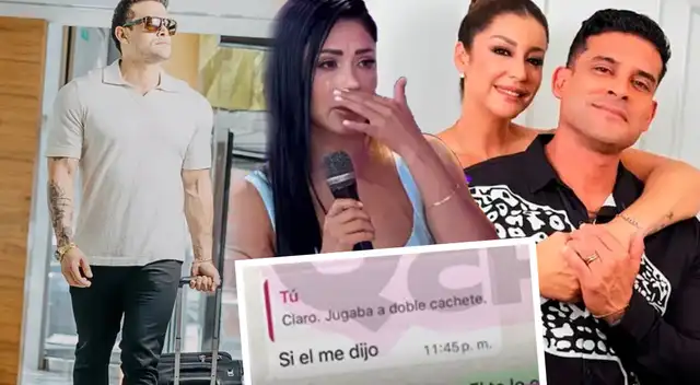 Christian Domínguez se VA de Lima tras revelarse 'INFIDELIDAD' a Pamela Franco con Karla Tarazona y lanza mensaje: “Siempre con…”