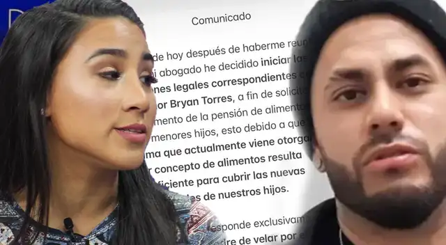 Samahara Lobatón DEMANDA a Bryan Torres por PENSIÓN DE ALIMENTOS para sus dos hijos tras AGRESIÓN: "La suma que otorga es insuficiente"