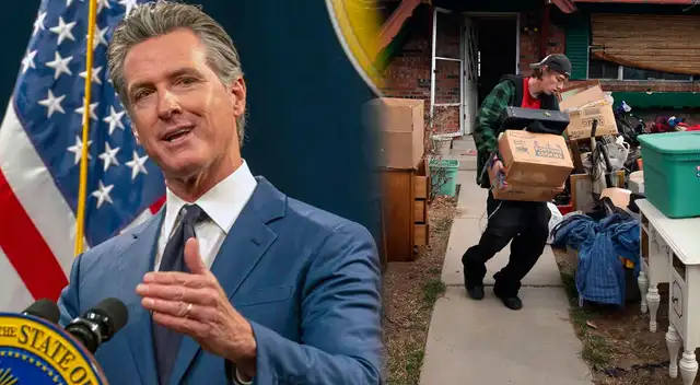 Gavin Newsom anuncia desalojos masivos en todo California.