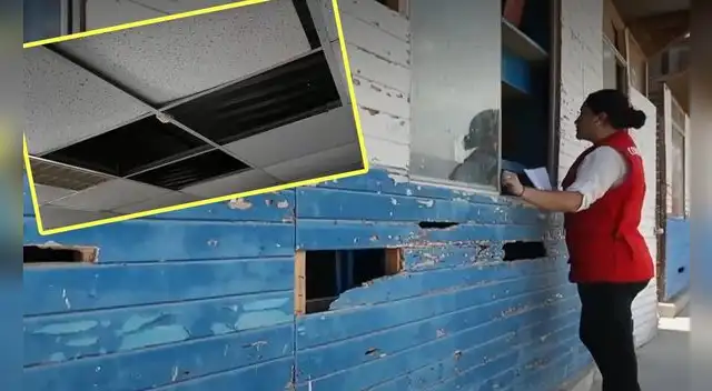 Más de 100 colegios se encuentran en condiciones deplorables según la Contraloría de la República. Foto: captura Canal N Más de 100 colegios se encuentran en condiciones deplorables según la Contraloría de la República. Foto: captura Canal N