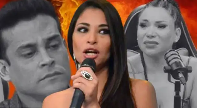 Melanie Martínez denunció a Christian Domínguez y Norka Ascue y se desmaya.