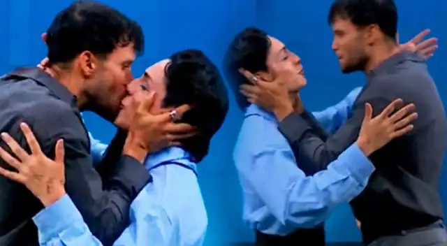 Fabio Agostini y tiktoker Kunno sorprenden con beso.