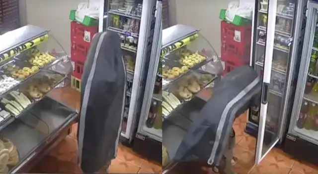 Delincuente se disfraza de costal para asaltar panadería en Chanchamayo.