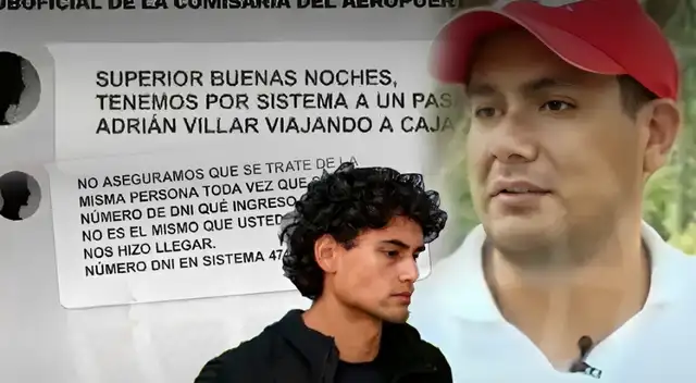 PNP sabía que Adrián Villar NO VIAJÓ a Cajamarca y fue CONFUNDIDO con hombre con el mismo nombre: Revelan impactantes chats PNP sabía que Adrián Villar NO VIAJÓ a Cajamarca y fue CONFUNDIDO con hombre con el mismo nombre: Revelan impactantes chats