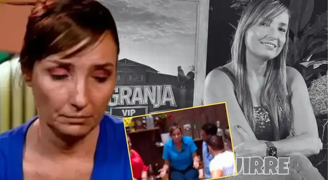 Celine Aguirre sale de 'La Granja VIP' y es llevada de emergencia a la clínica.