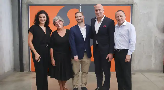 Fernando Muñiz, Michelle Alexander, Pablo Ghiglione, Juliana Souza y Jorge Grippa